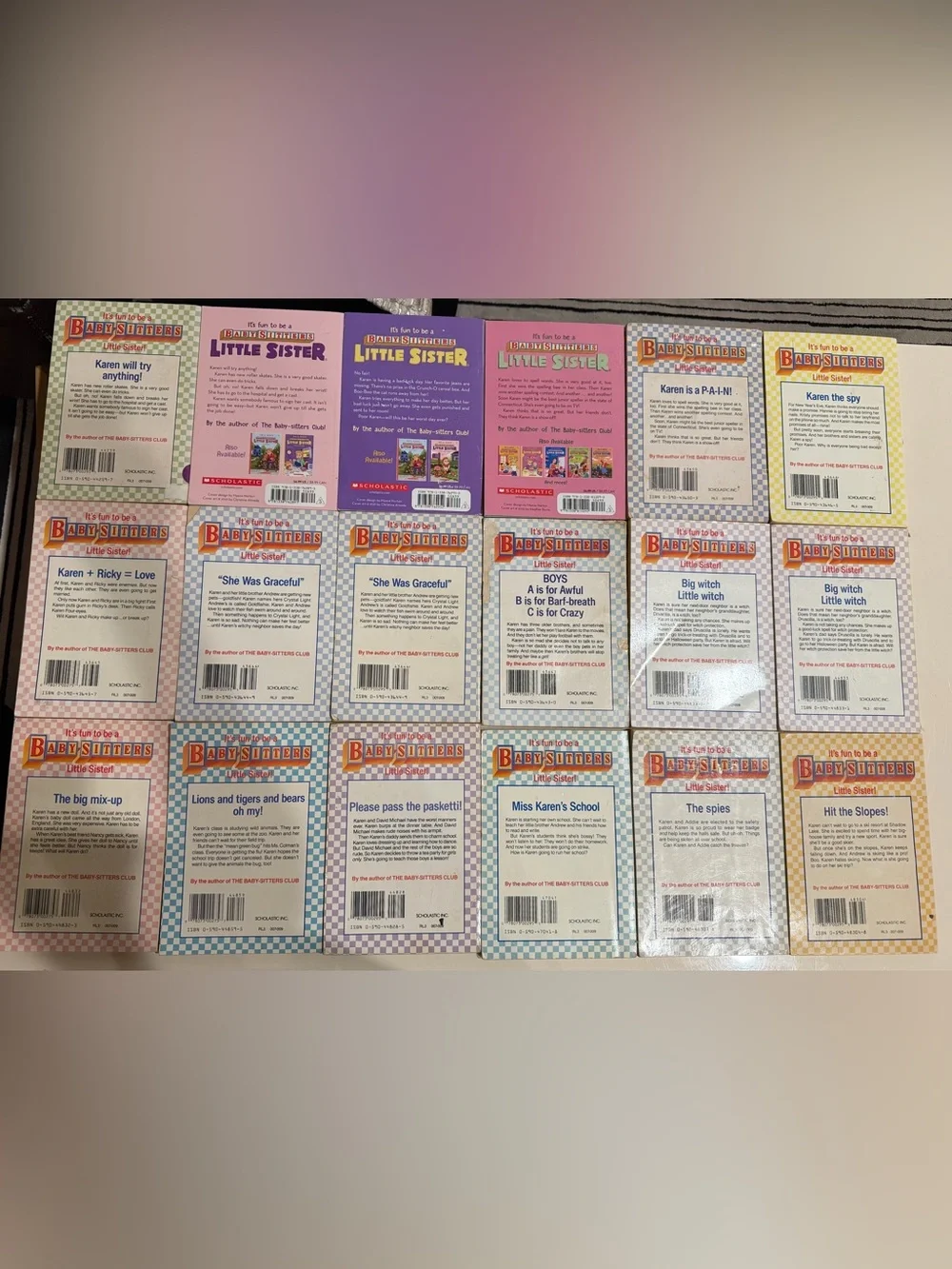 Lot of 18 - The Babysitters Little Sister PB books by Ann M. Martin